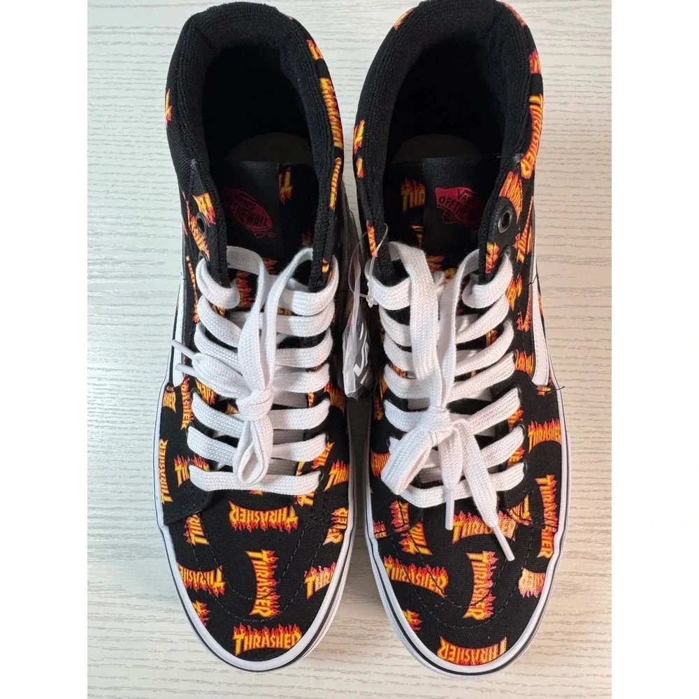 NEW in Box / Vans Skate Sk8-H Thrasher Black Sneakers‎ / Size 9.5 / Sku0164